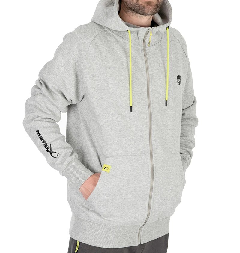 Matrix Black Edition Full Zip Hoody Marl Grey/Lime XXXL 3 Matrix Black Edition Full Zip Hoody Marl Grey/Lime XXXL - Afbeelding 3