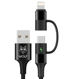 Wolf 2 In 1 Charging Cable -Campsite & Supply 0fae9d32e9548496
