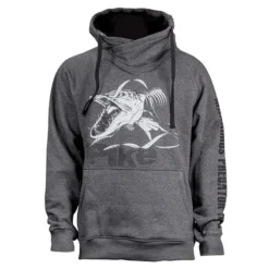 Fladen Hoody Angry Skeleton Pike Grey XL