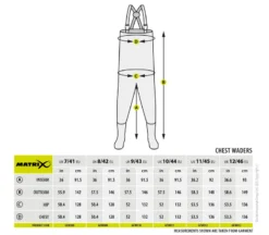 Matrix Chest Waders EU45/UK11