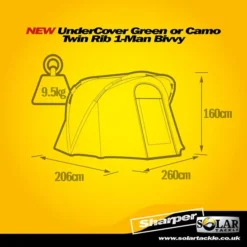 Solar Undercover Camo Twin Rib 1-Man Bivvy