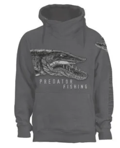 Fladen Hoody Greedy Pike Grey XXL
