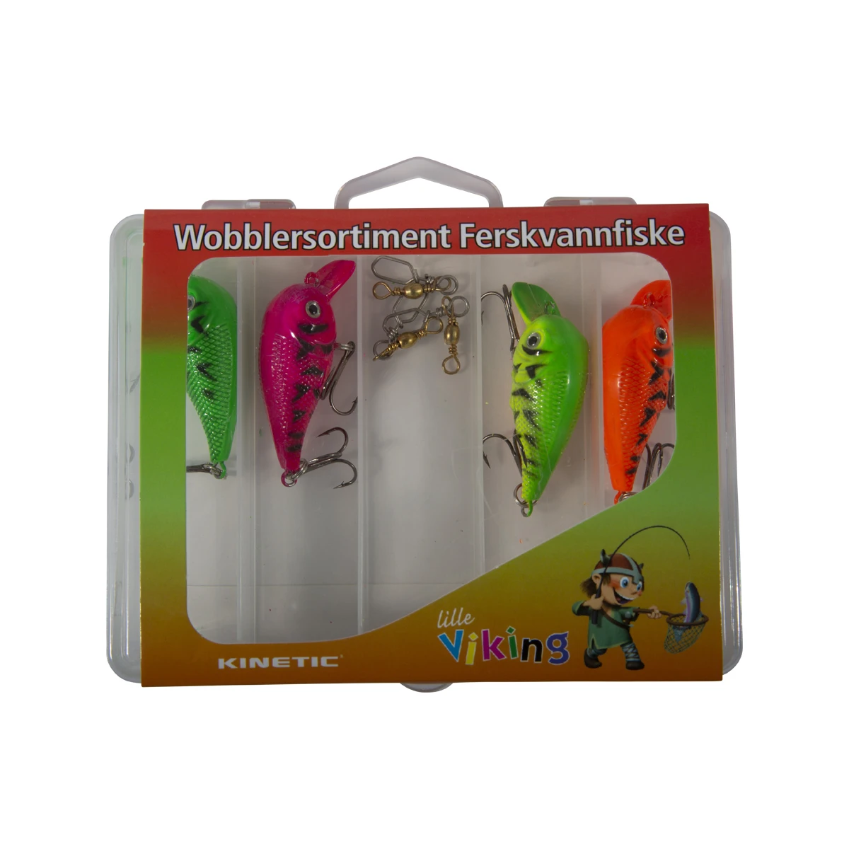 Kinetic Little Viking Go Fishing Lure Kit Wobbler (4pcs) 1 Kinetic Little Viking Go Fishing Lure Kit Wobbler (4pcs)