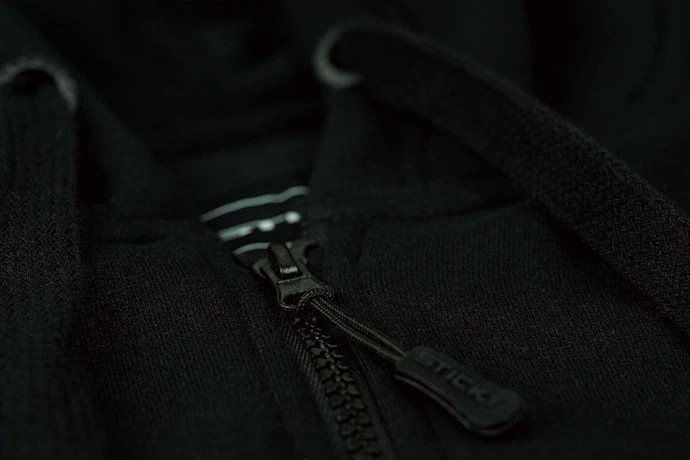 Sticky Baits Zip Hood Black XXL 1 Sticky Baits Zip Hood Black XXL