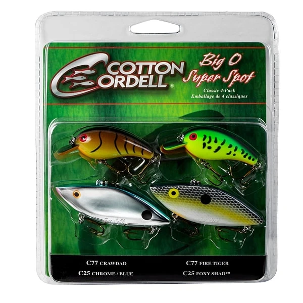 Cotton Cordell Big O Super Spot Classic 4 Pack 1 Cotton Cordell Big O Super Spot Classic 4 Pack