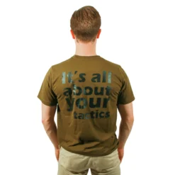 Tactic Carp T-shirt 'It's All About Your Tactics' Green XXL -Campsite & Supply 94184abdf7f54feb