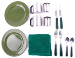 NGT Complete Bestek Set Voor 2 Personen Inclusief Carry Case -Campsite & Supply a1670f9bd80d332e