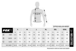 Fox Collection Black/Orange Hoody Size S