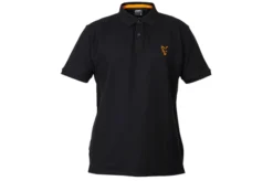 Fox Collection Black/Orange Polo Shirt Size M -Campsite & Supply b0ff5d8393a6730a
